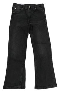 Tmavošedé bootcut crop rifle ZARA