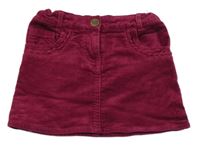 Vínová manšestrová sukně Topolino