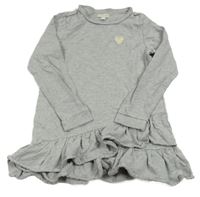 Šedá tunika se srdíčkem Vertbaudet