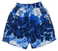 Modré květované plážové kraťasy Gio-Goi 