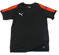 Černo-červené funkční sportovní tričko Puma
