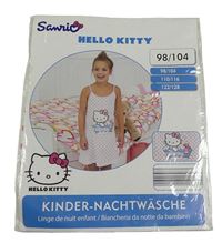 Bílo-růžová noční košile s Kitty Sanrio