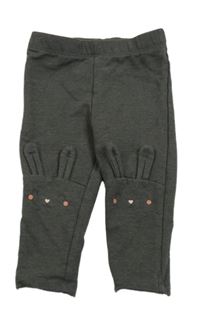 Tmavošedé legíny s králíčky H&M