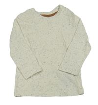 Smetanovo-černé melírované triko Ergee