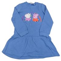 Modré teplákové šaty s Pepinou 