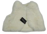 Nové - Smetanová kožešinová podšitá vesta Dunnes