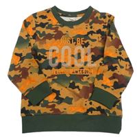 Barevná vzorovaná mikina s nápisem Zeeman