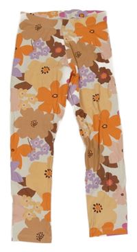 Bílé legíny s květy Next