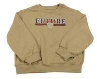 Béžová oversize mikina s nápisem Matalan