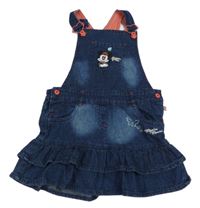 Tmavomodrá riflová laclová sukně s Minnií C&A