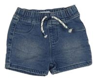 Tmavomodré riflové kraťasy Primark