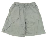 Šedé plátěné kraťasy Zara