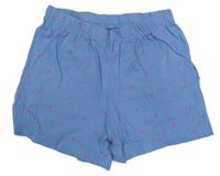 Modré bavlněné kraťasy s puntíky Lupilu