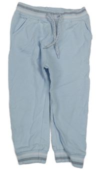 Světlemodré tepláky s proužky Mintini Baby