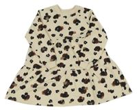 Smetanové teplákové šaty se vzorem George