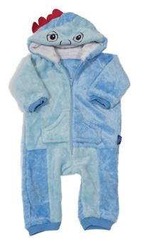 Světlemodrá chlupatá kombinéza s kapucí - Iggle Piggle