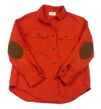 Červená košilová bunda CREW