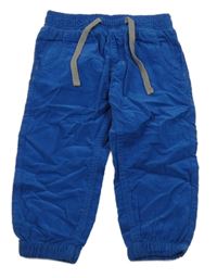 Nové - cobaltově modré manšestráky lupilu