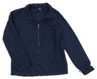 Tmavomodrá fleecová funkční propínací mikina MOUNTAIN WAREHOUSE