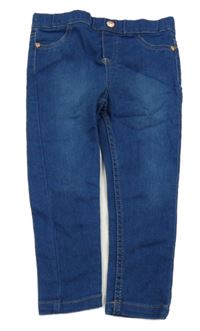 Modré skinny teplákové rifle VINCE CAMUTO