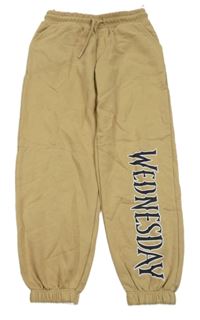 Béžové tepláky s nápisem - Wednesday C&A