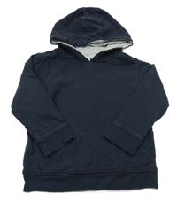 Tmavomodrá mikina s kapsou a kapucí URBAN RASCALS