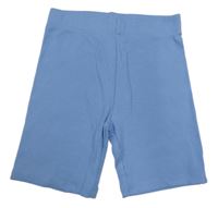 Modré žebrované legínové kraťasy Tu