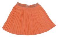 Lososová plisovaná sukně se třpytivým pasem Topolino