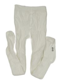 Bílé vzorované punčocháče Ergee