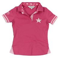 Růžové polo tričko s  hvězdičkou 