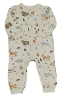 Světlebéžový teplákový overal se zvířaty C&A