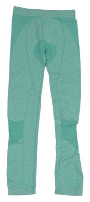 Tyrkysové melírované spodní legíny