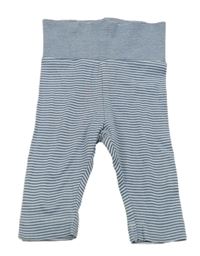 Tmavomodro-bílé pruhované lehké tepláky H&M