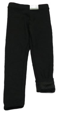 Nové - Černé zateplené legíny Primark