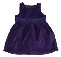 Fialové manšestrové šaty Tommy Hilfiger