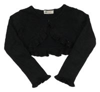 Černé třpytivé svetrové bolerko H&M