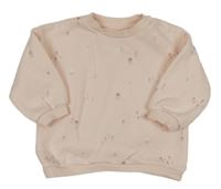 Světlerůžová květovaná mikina F&F