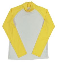 Žluto-bílé UV triko 