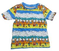 Barevné tričko s pláží a medvědy Tu