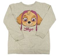 Béžová melírovaná mikina se Sky - Paw Patrol H&M