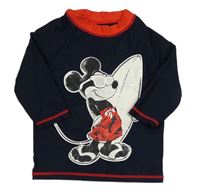 Tmavomodro-červené UV tričko s Mickeym M&S