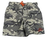 Šedo-béžové army plážové kraťasy George