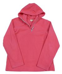 Růžová fleecová funkční mikina s kapucí Mountain Warehouse