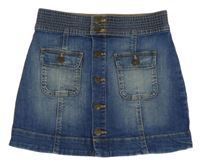 Modrá riflová sukně s kapsami M&S