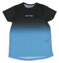 Tmavošedo-modré tričko s nápisem Primark