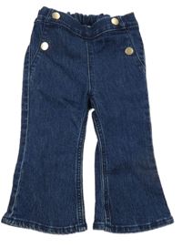 Tmavomodré flare džegíny H&M