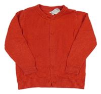 Červený třpytivý propínací svetr 