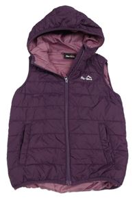 Fialová šusťáková zateplená funkční vesta s kapucí Peter Storm