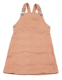 Růžové puntíkaté laclové riflové šaty George