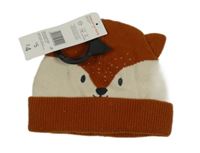Nové - Oranžovo-bílá čepice s oušky - liška F&F
